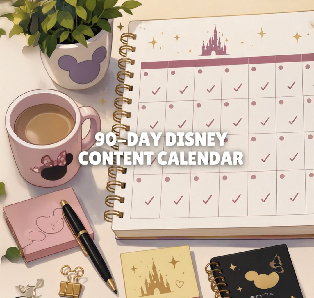 90-Day Disney Content Calendar